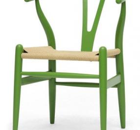 Ghế gỗ wishbone đan dây