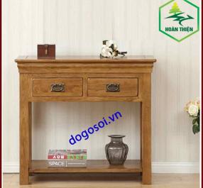 Bàn trang trí console gỗ sồi mỹ