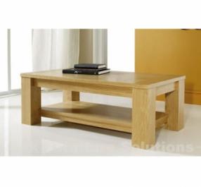 Bàn trà gỗ sồi 2 tầng 1m2 giá rẻ tại tp hcm