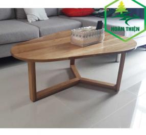 Bàn sofa gỗ hình giọt nước