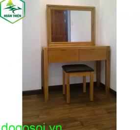 Bàn trang điểm gỗ sồi 2 hộc