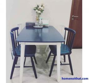 Bộ bàn ăn 1m2 phong cách vitage