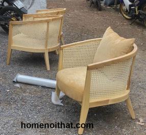 Ghế sofa gỗ tựa may cao cấp