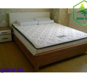 Giường ngủ gỗ sồi bọc nệm
