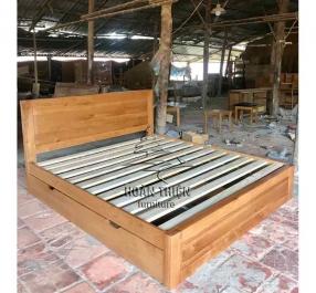 GIƯỜNG NGỦ GỖ SỒI KÉO GIẢN 1M6/1M2