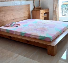 Giường gỗ sồi kiểu nhật 1M6