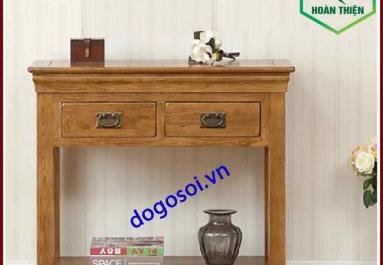 Bàn trang trí console gỗ sồi mỹ